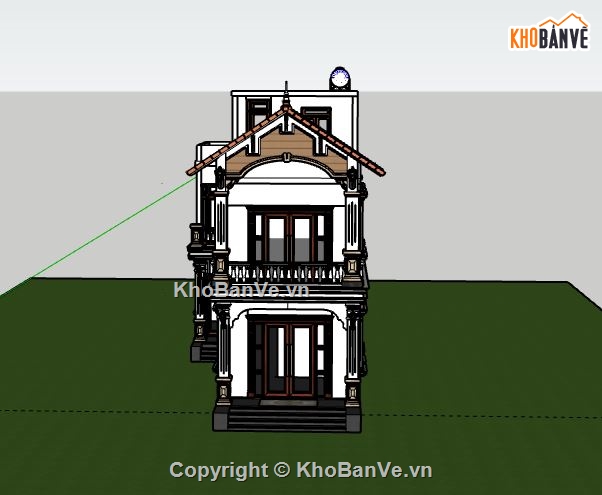 Nhà phố 2 tầng,model su nhà phố 2 tầng,file su nhà phố 2 tầng