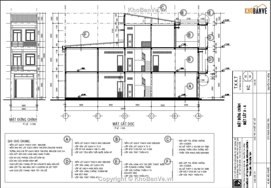 nhà phố 3 tầng,Bản vẽ nhà phố,Bản vẽ nhà 3 tầng