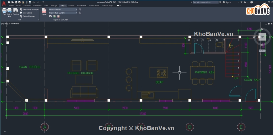 Nhà phố 1 tầng autocad,phối cảnh nhà phố,Nhà phố,5x15,Thiết kế