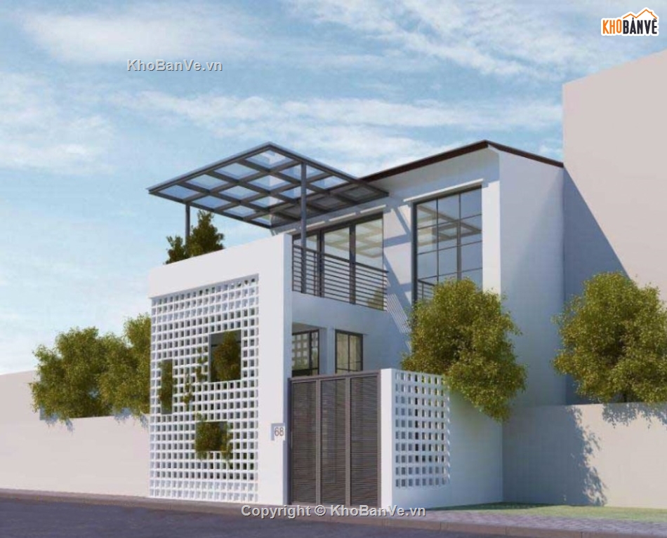 Thiết kế nhà phố,nhà hiện đại,nhà phố 5 x 10m