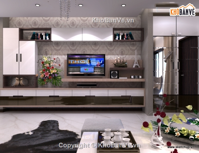 nội thất phòng khách,phòng bếp,bản vẻ nội thất,thiết kế nội thất nhà bếp,thiết kế đồ nội thất,Thiết kế nội thất nhà 5x15m