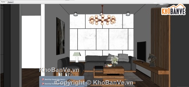 Sketchup nội thất phòng khách,SU nội thất phòng khách,nội thất phòng khách,SU đồ nội thất,nội thất phòng khách sketchup 2018 Vray 3.6