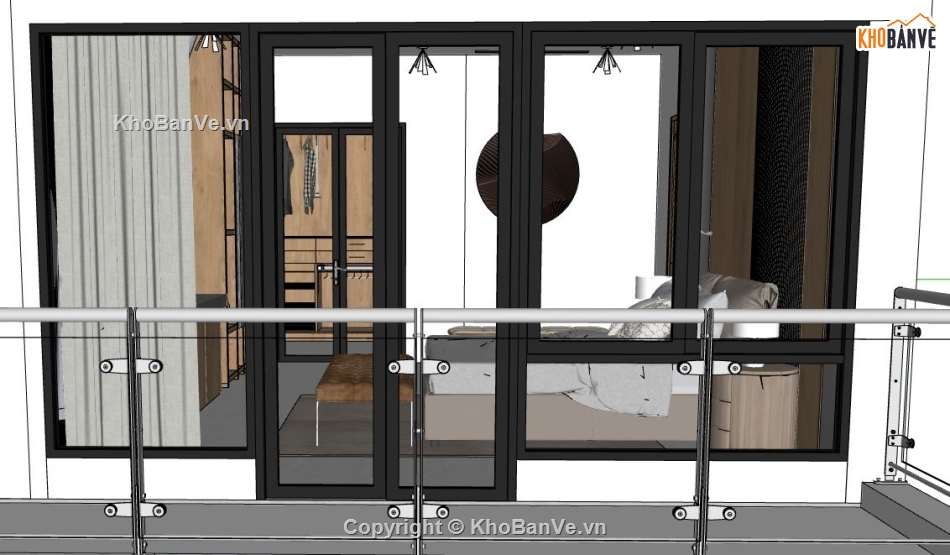 Mẫu nội thất phòng ngủ,sketchup nội thất phòng ngủ,phòng ngủ sketchup,File sketchup nội thất phòng ngủ,model nội thất phòng ngủ sketchup