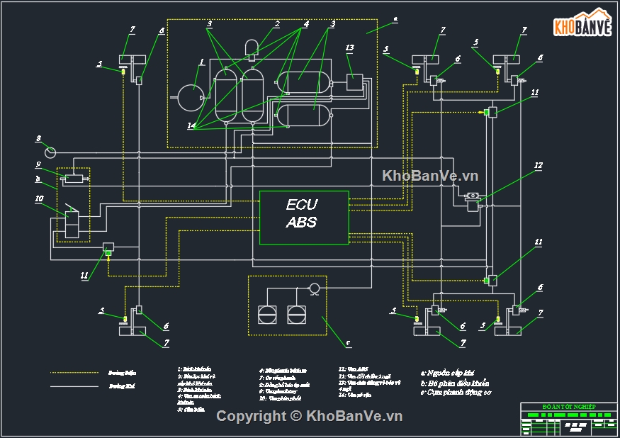 phanh ABS trên xe tải,Thiết kế,xe tải,Thiết kế 3DMAX xe,Thiết Autocad phanh ABS,Thiết kế phanh xe tải 26 tấn