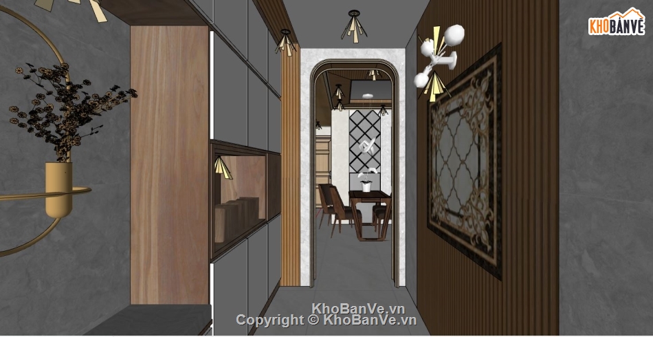 file sketchup phòng khách,sketchup phòng khách,phòng khách bếp,phòng bếp sketchup