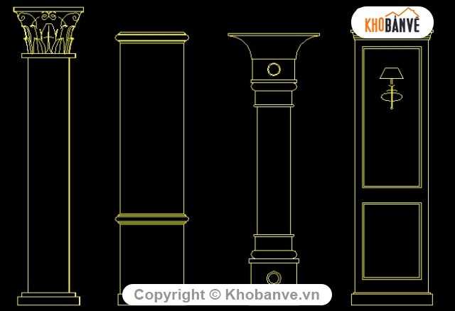 cột trụ,mẫu cột,cột đẹp,thiết kế mẫu cột