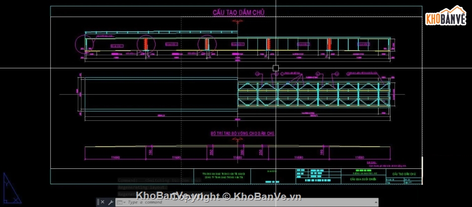 thi công cầu,thi công,Bản vẽ thi công,Bản vẽ cầu dầm