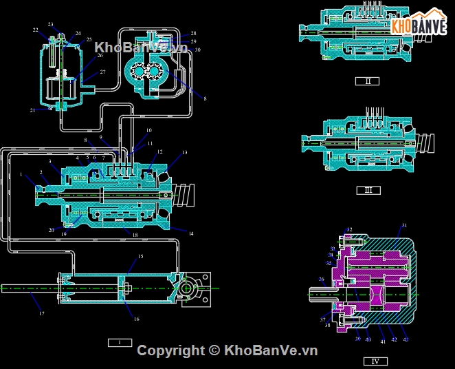 thiết kế cơ khí,động cơ xe,bản vẽ động cơ xe