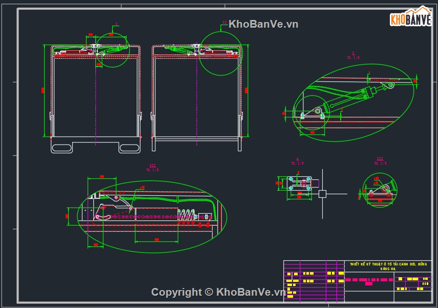 Thiết kế thùng xe,Thiết kế thùng cánh dơi,Thiết kế bửng nâng 4 xylanh,xy lanh thủy lực,Thiết kế thùng kín cánh dơi,Thiết kế bửng nâng