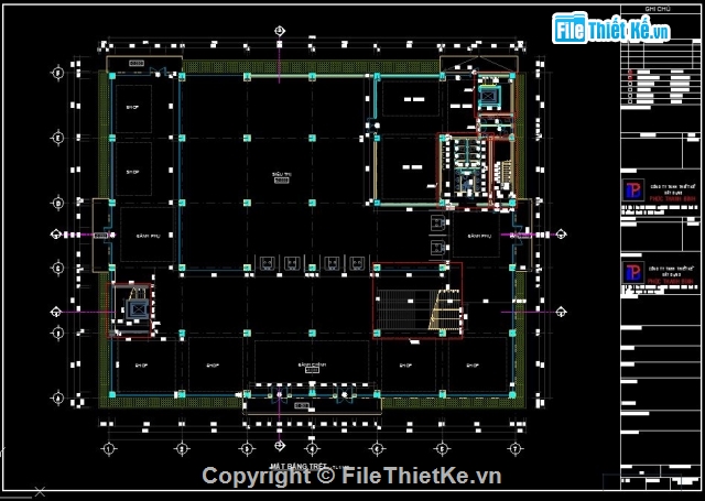 thương mại,Bản vẽ cad Trung tâm thương mại,Trung tâm thương mại2 tầng