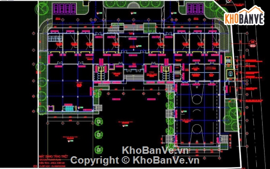 Thiết kế trường học,trường học file cad,cad trường học