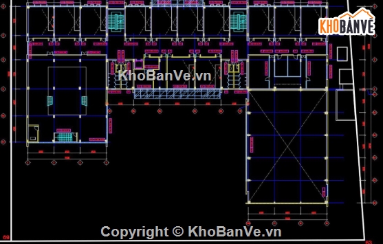 Thiết kế trường học,trường học file cad,cad trường học