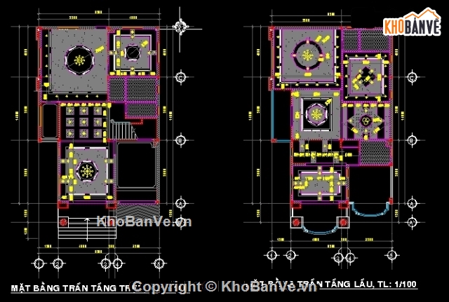 nhà xưởng đẹp,bản vẽ mẫu trần nahf,thiết kế mẫu trần nhà,cad mẫu trần nhà