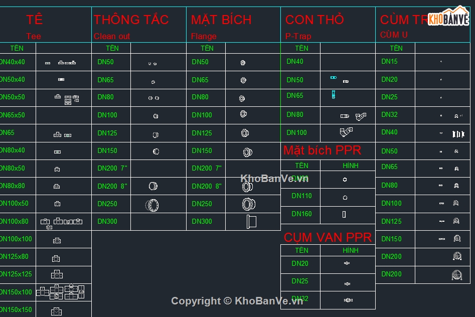 HVAC,cad điều hòa,cad máy hút,hệ thống HVAC
