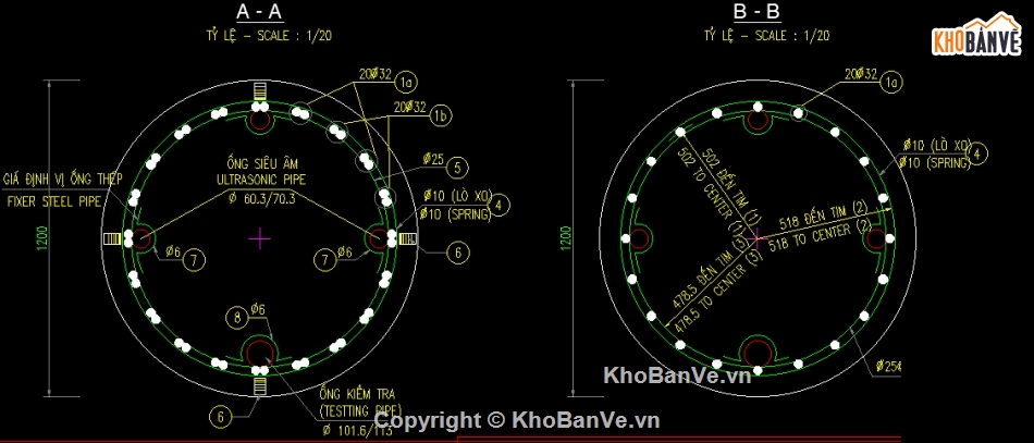 khoan nhồi cọc,cọc nhồi,bản vẽ cọc khoan nhồi