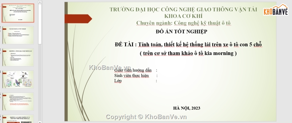 Đồ án Tính toán thiết kế hệ thống lái ô tô con 5 c,Bản vẽ cad Tính toán thiết kế hệ thống lái ô tô co,Luận án Tính toán thiết kế hệ thống lái ô tô con 5,Tính toán thiết kế hệ thống lái ô tô con 5 chỗ