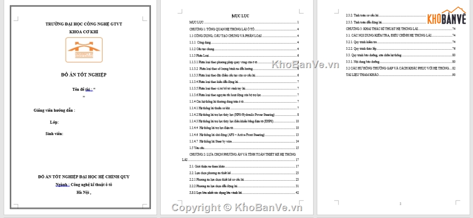 Đồ án Tính toán thiết kế hệ thống lái ô tô con 5 c,Bản vẽ cad Tính toán thiết kế hệ thống lái ô tô co,Luận án Tính toán thiết kế hệ thống lái ô tô con 5,Tính toán thiết kế hệ thống lái ô tô con 5 chỗ