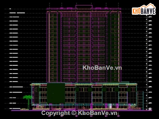 Chung cư Ocean view Manor,chung cư manor,file cad chung cư