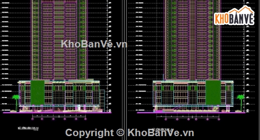 Chung cư Ocean view Manor,chung cư manor,file cad chung cư