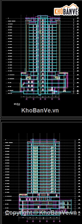 Chung cư Ocean view Manor,chung cư manor,file cad chung cư