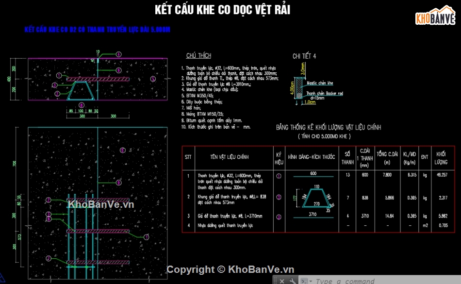 thiết kế khe co giãn,khe co giãn tấm btxm,mặt đường btxm,khe co giãn mặt đường,mặt bằng phân tấm