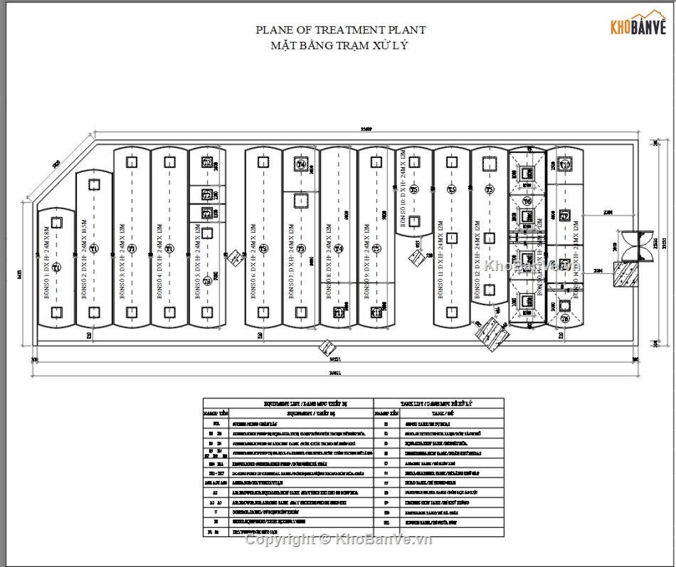 bản vẽ thiết kế,bản vẽ bồn nước,bồn FRP xử lý nước thải,Module xử lý nước thải bằng composite,bồn composite xử lý nước thải