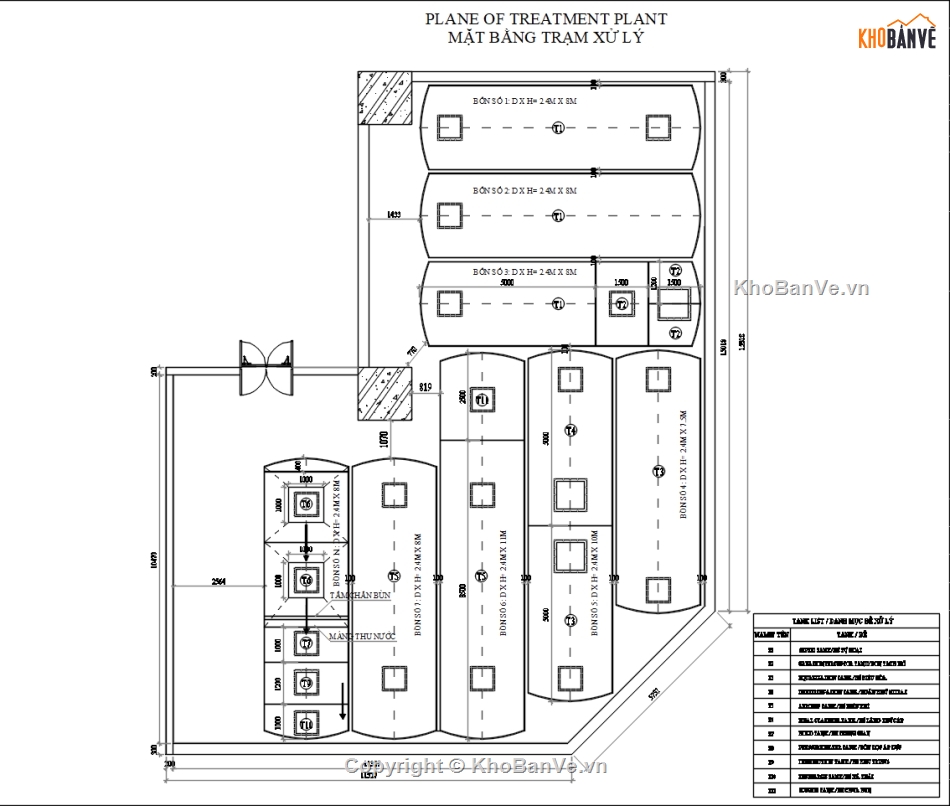 bản vẽ thiết kế,bản vẽ bồn nước,bồn FRP xử lý nước thải,Module xử lý nước thải bằng composite,bồn composite xử lý nước thải