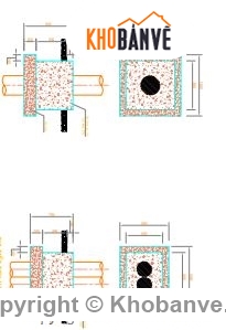 thư viện cad,hố nối cáp lắp tủ,nối cáp lắp tủ phân phối,chi tiết tủ điện