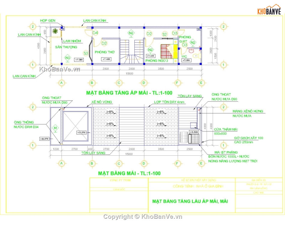 bản vẽ nhà phố,nhà phố 4x17,file cad nhà phố,nhà phố 03 tầng,nhà phố đẹp,bản vẽ nhà đẹp