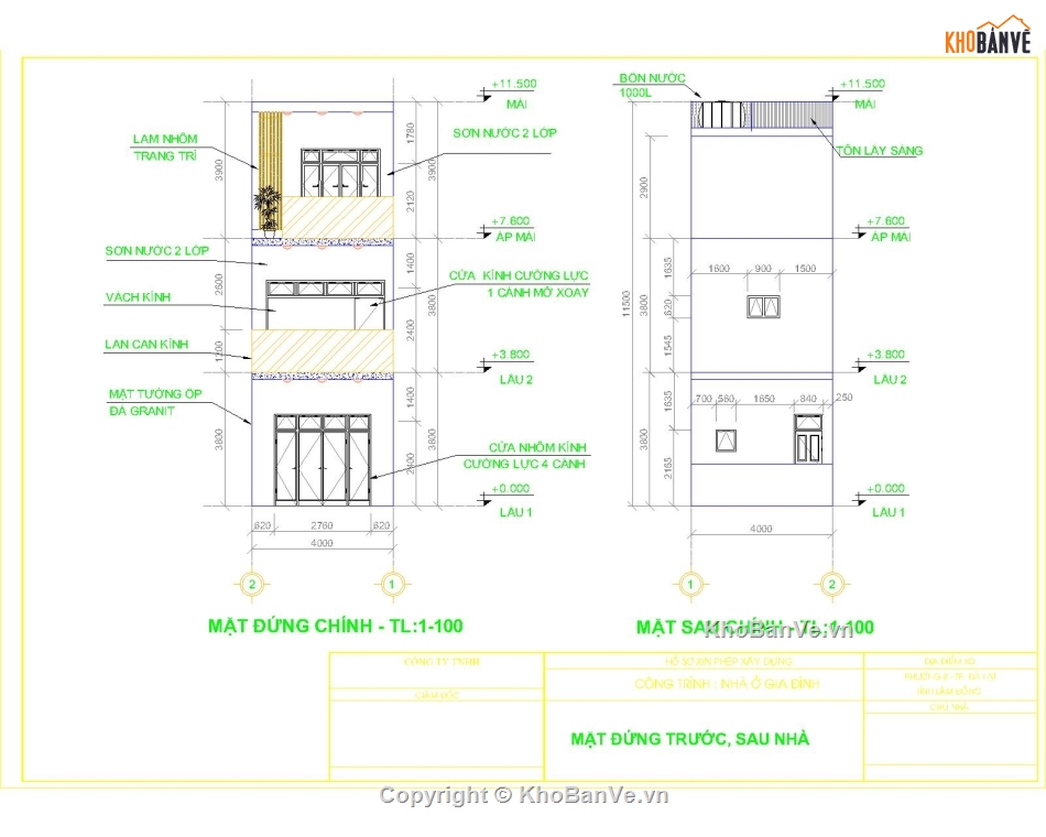 bản vẽ nhà phố,nhà phố 4x17,file cad nhà phố,nhà phố 03 tầng,nhà phố đẹp,bản vẽ nhà đẹp