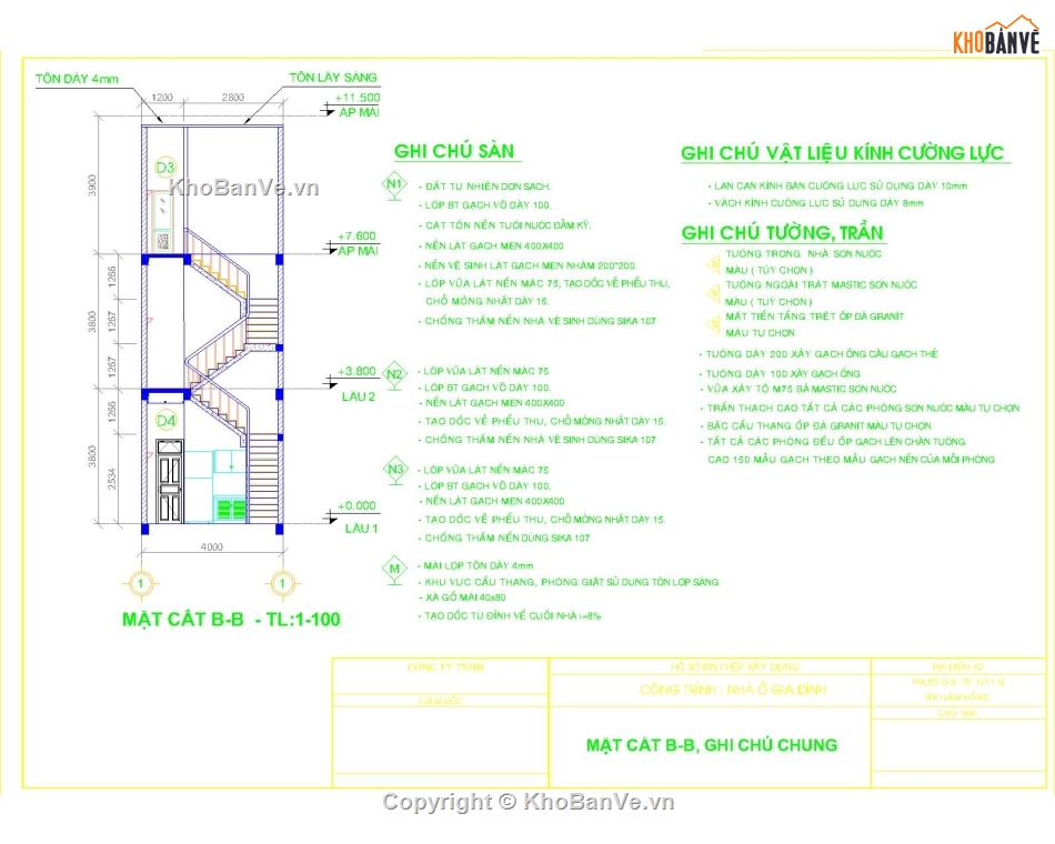 bản vẽ nhà phố,nhà phố 4x17,file cad nhà phố,nhà phố 03 tầng,nhà phố đẹp,bản vẽ nhà đẹp