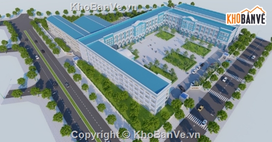 trường học,file cad trường học,trường học file cad