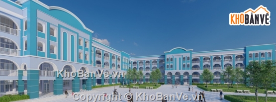 trường học,file cad trường học,trường học file cad