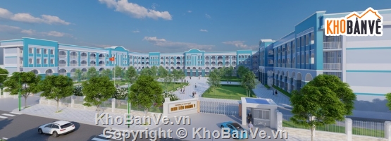 trường học,file cad trường học,trường học file cad