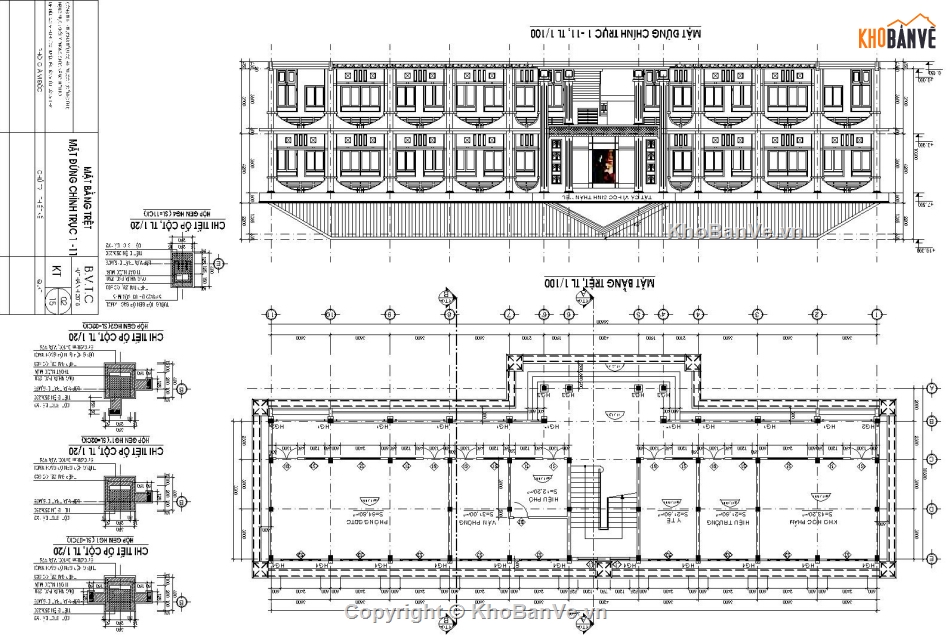 Bản vẽ trường tiểu học,Bản vẽ trường tiểu học An Phước,Bản vẽ trường tiểu học đẹp