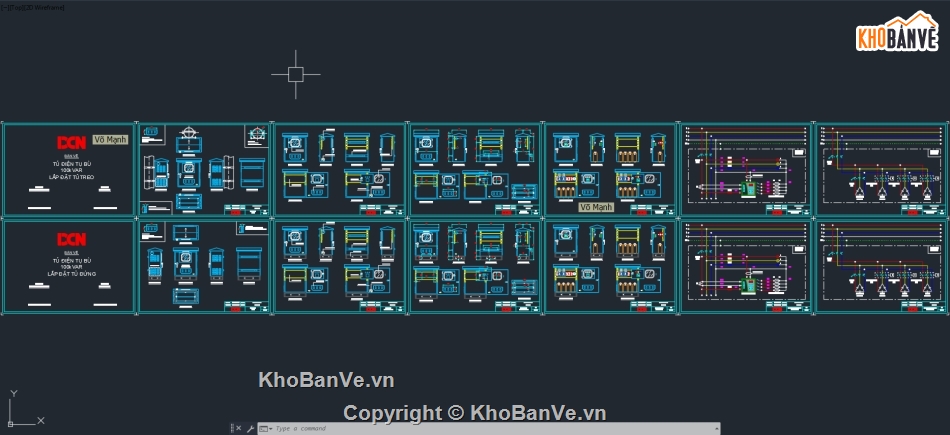 Bản vẽ thiết kế tủ điện,Bản vẽ tụ bù kvar,PLC,Tủ điện tụ bù cos phi,Tủ tụ bù công suất cos phi,Tủ điện PLC