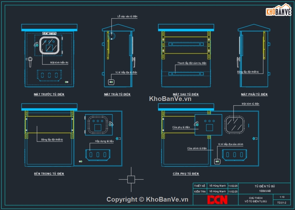 Bản vẽ thiết kế tủ điện,Bản vẽ tụ bù kvar,PLC,Tủ điện tụ bù cos phi,Tủ tụ bù công suất cos phi,Tủ điện PLC