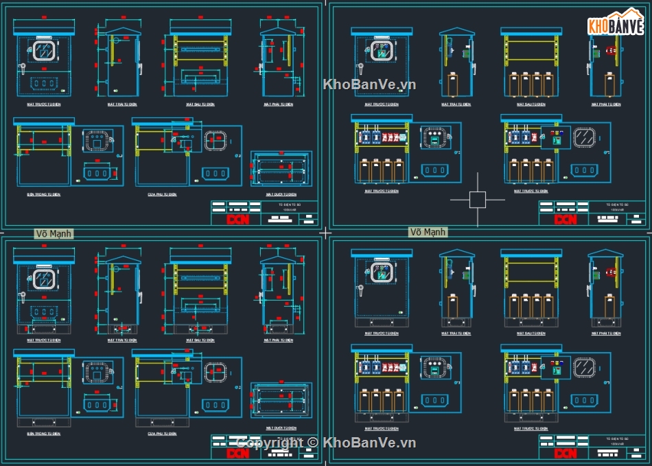 Bản vẽ thiết kế tủ điện,Bản vẽ tụ bù kvar,PLC,Tủ điện tụ bù cos phi,Tủ tụ bù công suất cos phi,Tủ điện PLC