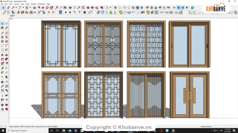 các mẫu cửa su,Sketchup mẫu cửa sổ,các loại cửa sổ,Tổng hợp các mẫu cửa sổ,cửa sổ sắt