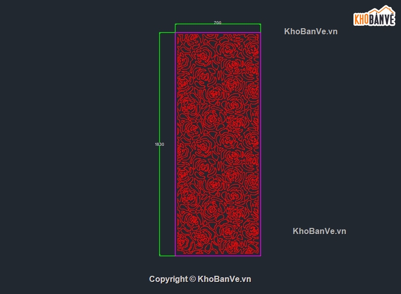 Vách ngăn cnc file dxf,Vách hoa cnc file dxf,vách ngăn hoa hồng cnc dxf,vách cnc,vách hoa hồng