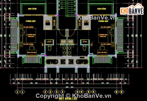 Villa hội an,villa 2 tầng,cad villa 2 tầng