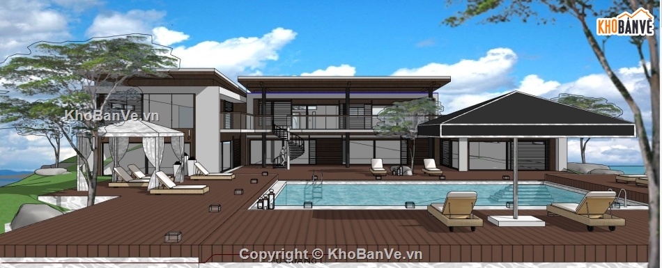 3d nhà nghỉ dưỡng,sketchup nhà nghỉ dưỡng,model su nhà nghỉ dưỡng,file sketchup nhà nghỉ dưỡng