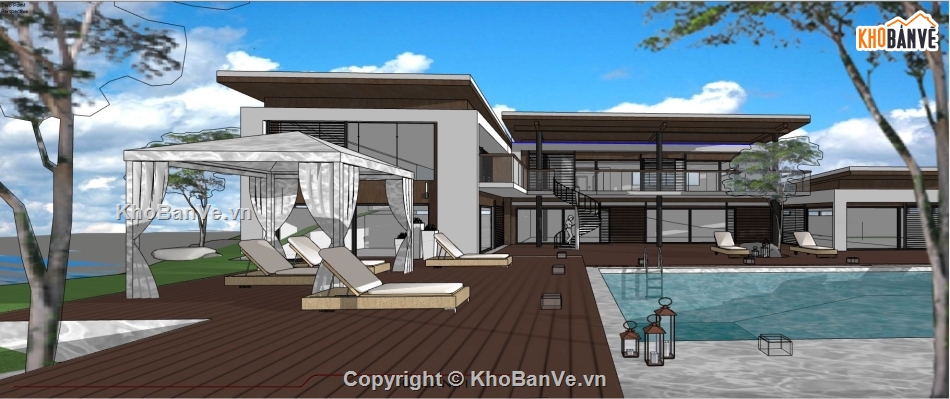 3d nhà nghỉ dưỡng,sketchup nhà nghỉ dưỡng,model su nhà nghỉ dưỡng,file sketchup nhà nghỉ dưỡng