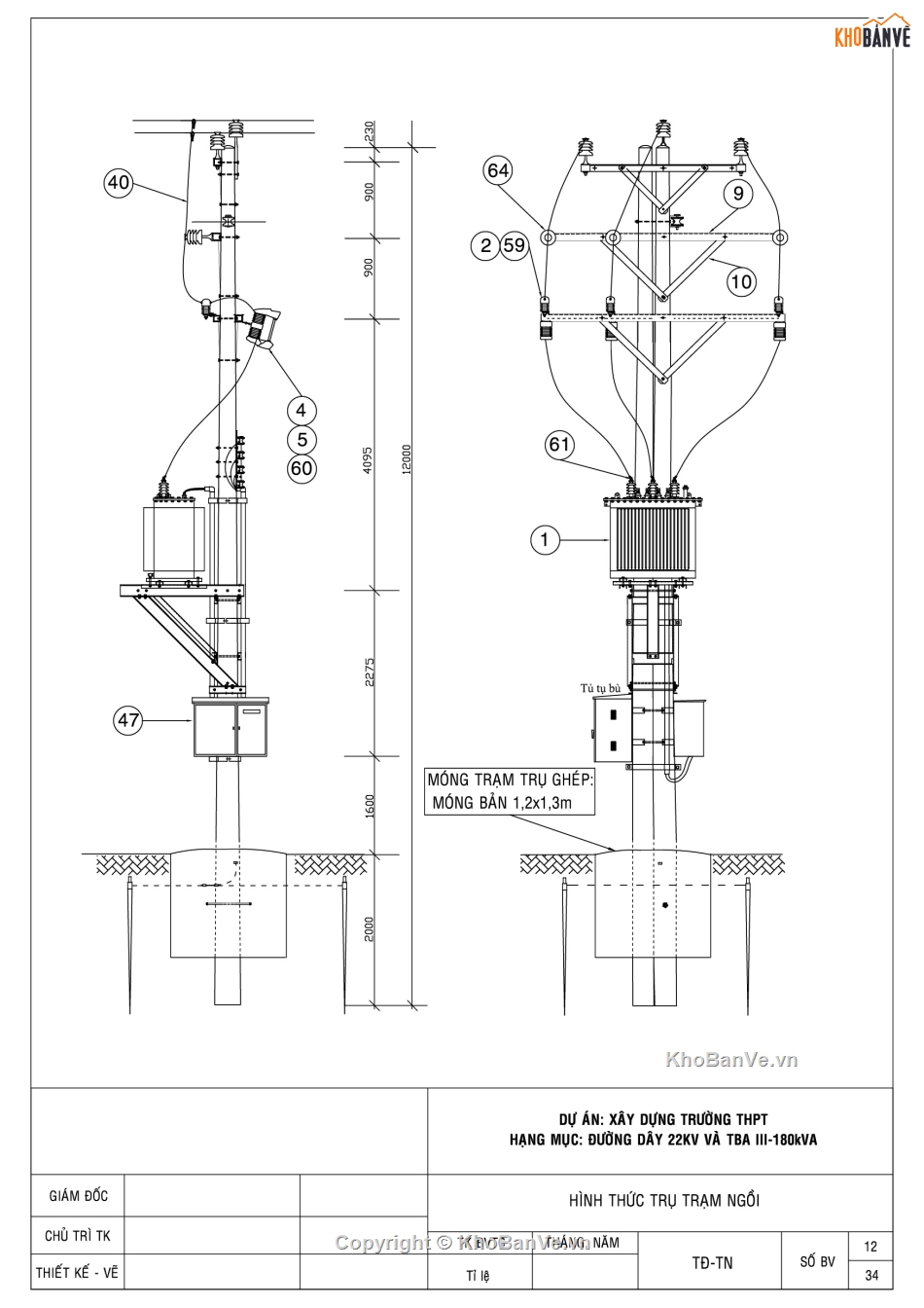 dây trung thế,đường dây 22 KV,trạm biến áp 180KVA,Xây dựng đường dây trung thế 22KV và trạm biến áp,đường dây trung thế,dây trung áp