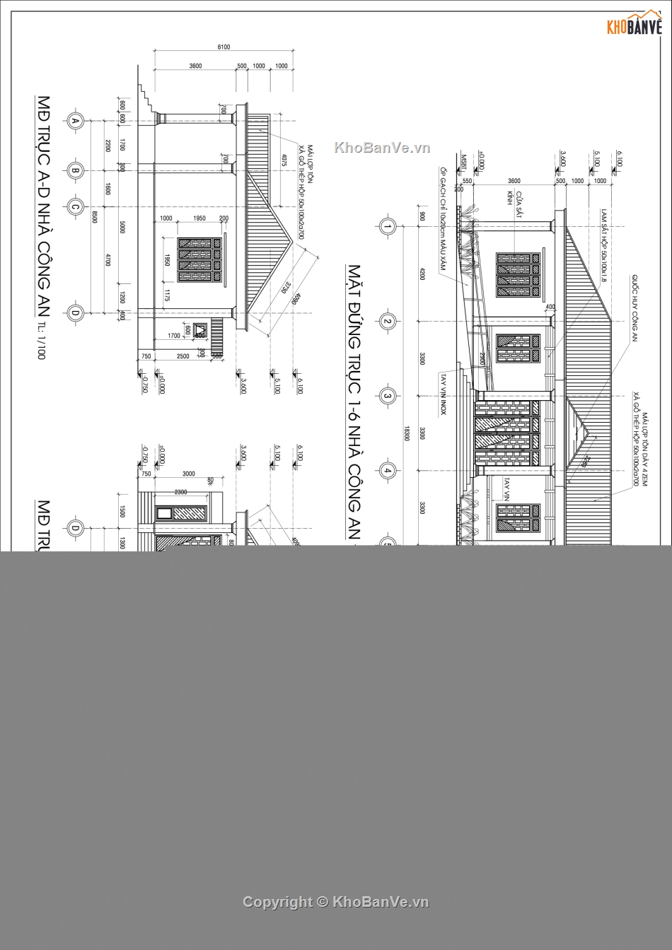 nhà làm việc công an,nhà làm việc,Xây dựng nhà làm việc ban công an xã,trụ sở công an,file cad thiết kế trụ sở công an xã