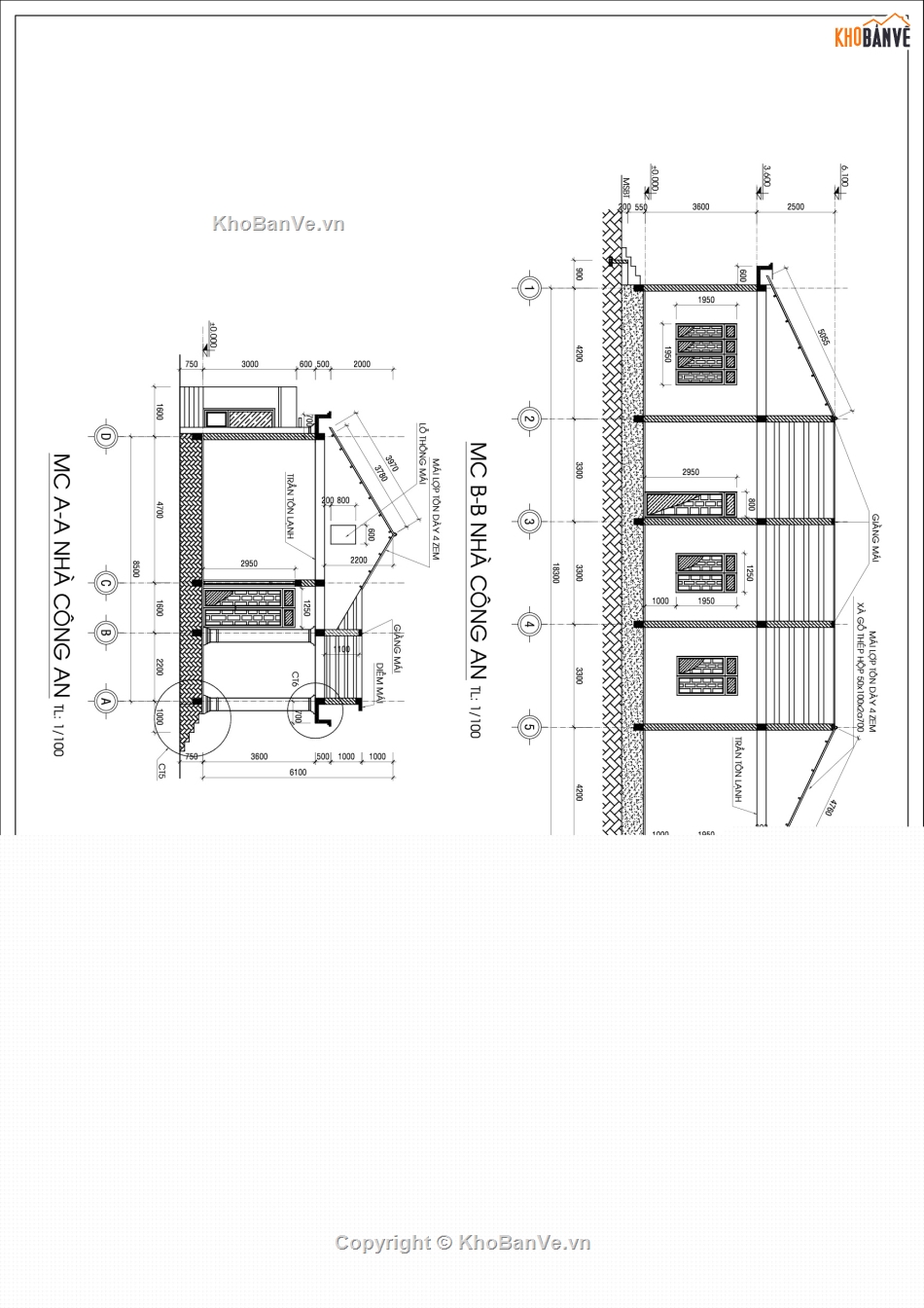 nhà làm việc công an,nhà làm việc,Xây dựng nhà làm việc ban công an xã,trụ sở công an,file cad thiết kế trụ sở công an xã