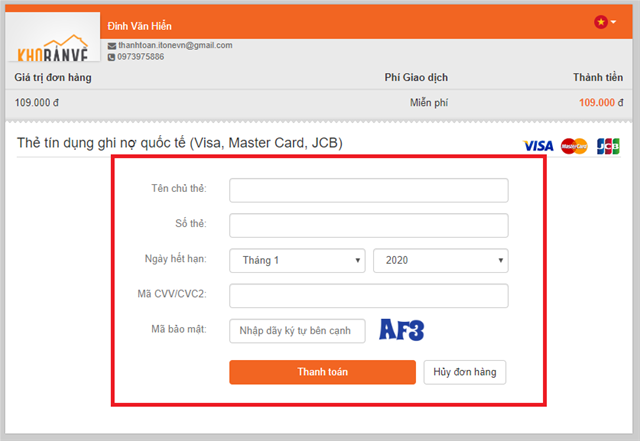 Hướng dẫn nạp tiền trên khobanve.vn nạp tiền, hướng dẫn nạp tiền, chuyển khoản, bắn tiền, chuyển tiền, nạp tiền khobanve.vn