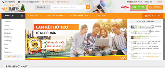 Hướng dẫn nạp tiền trên khobanve.vn nạp tiền, hướng dẫn nạp tiền, chuyển khoản, bắn tiền, chuyển tiền, nạp tiền khobanve.vn